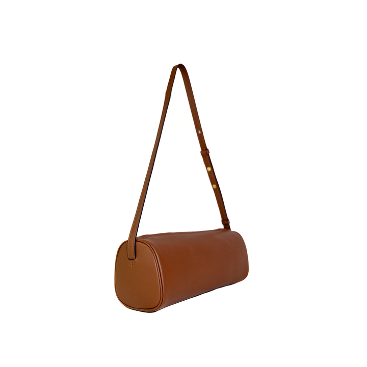 Cylinder Purse in Caramel