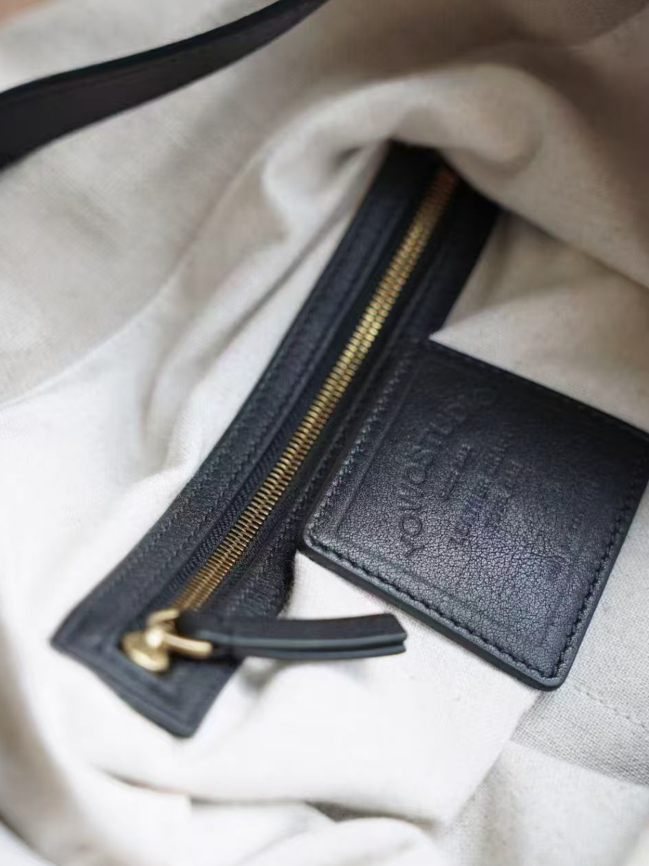 Canvas and Leather Tote in Copper