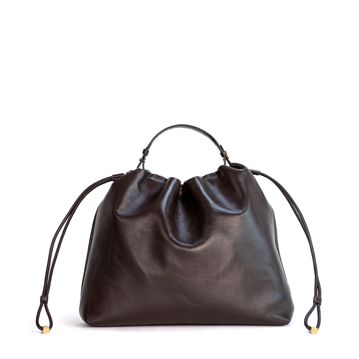 Large Tote in Shiny Espresso