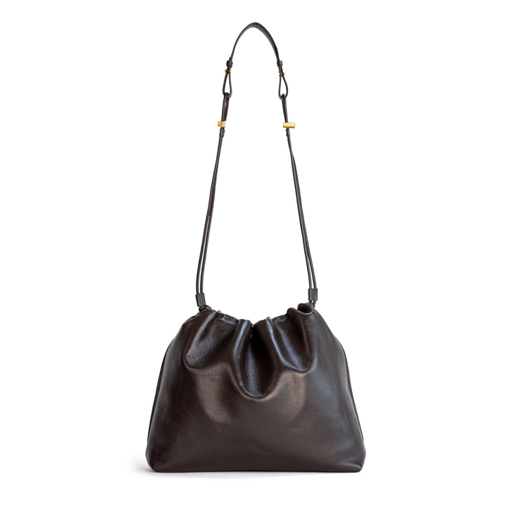 Large Tote in Shiny Espresso