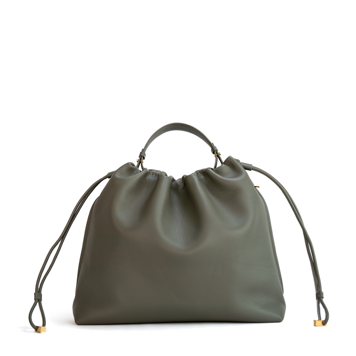 Large Tote in Olive Grey