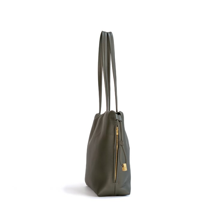 Medium Tote in Olive Grey