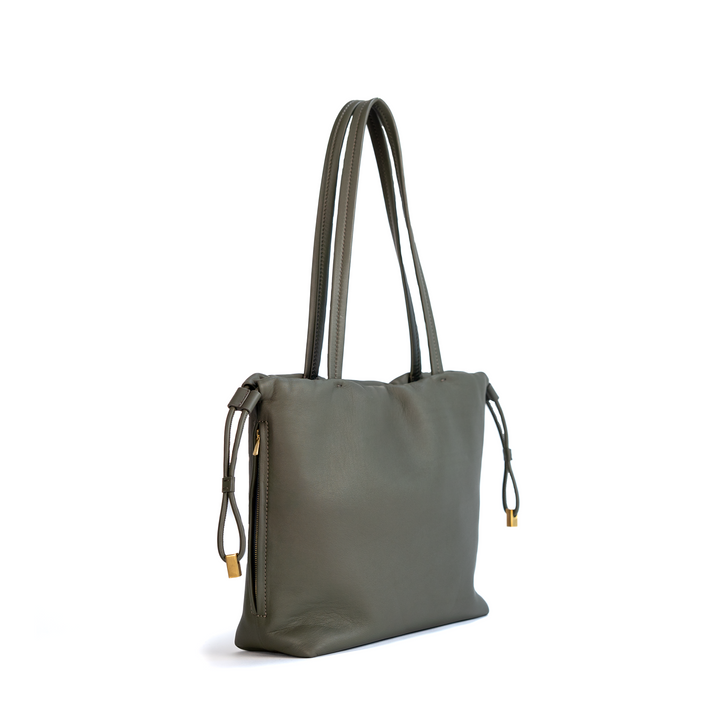 Medium Tote in Olive Grey