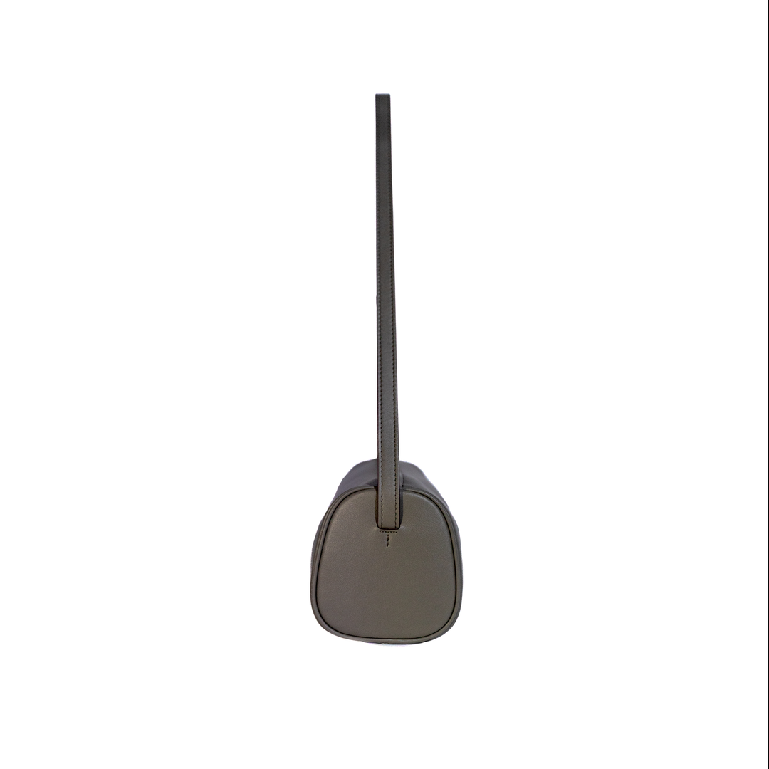Cylinder Purse in Olive Grey